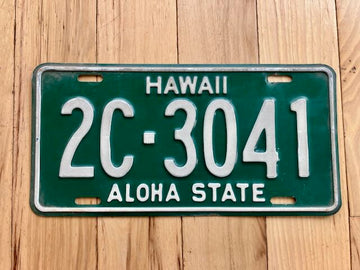 1961 Hawaii License Plate