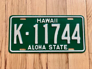 1961 Hawaii License Plate