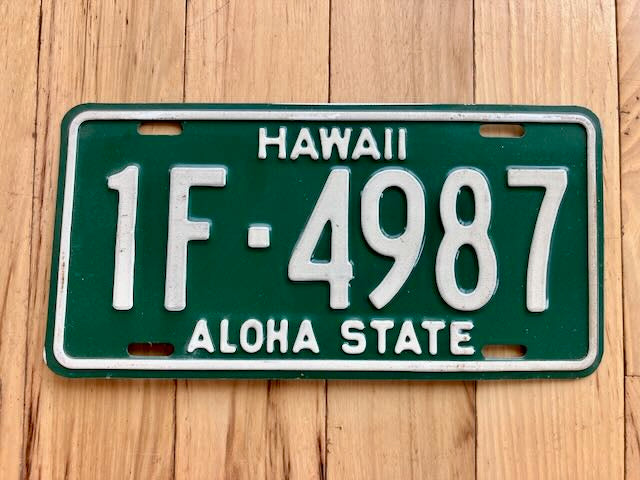 1961 Hawaii License Plate