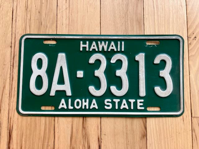 1961 Hawaii License Plate