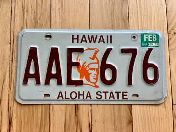 1984 Hawaii License Plate