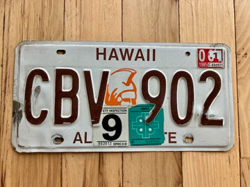 1985 Hawaii License Plate