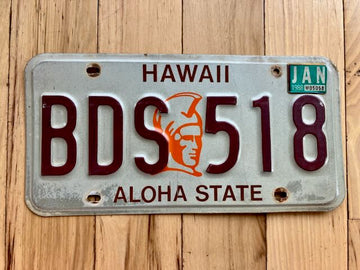 1988 Hawaii License Plate