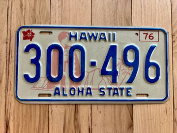 1976 Hawaii Truck License Plate