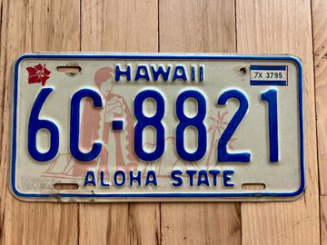 1978 Hawaii License Plate