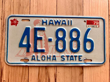 1979 Hawaii License Plate