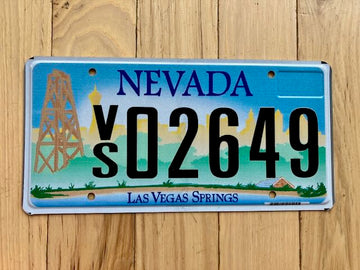 Nevada Las Vegas Springs License Plate