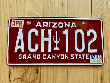 1983 Arizona License Plate