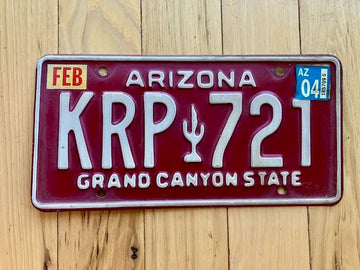 2004 Arizona License Plate