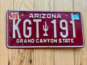 2000 Arizona License Plate