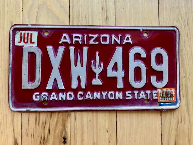 1994 Arizona License Plate