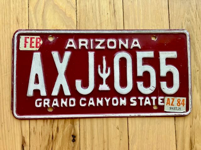 1984 Arizona License Plate