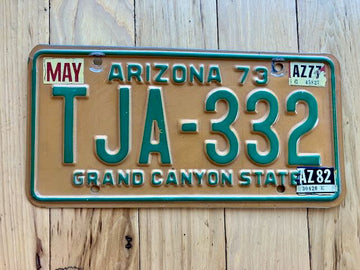 1973 Arizona License Plate