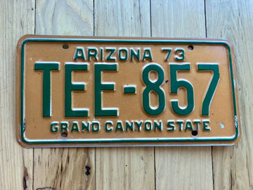 1973 Arizona License Plate