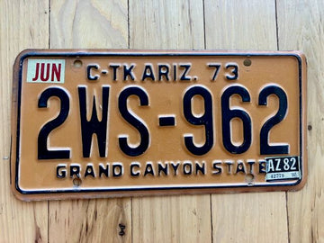 1973 Commercial Truck Arizona License Plate