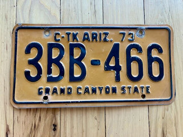 1973 Commercial Truck Arizona License Plate