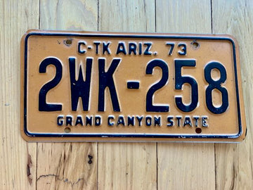 1973 Commercial Truck Arizona License Plate