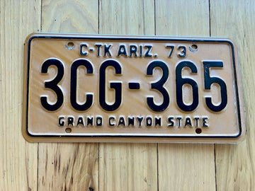 1973 Commercial Truck Arizona License Plate