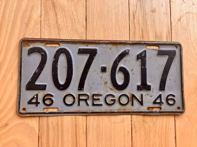 1946 Oregon License Plate