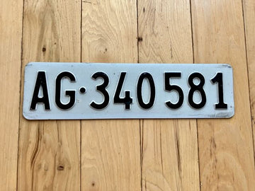 Switzerland Front License Plate