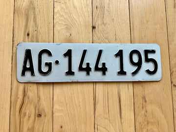 Switzerland Front License Plate