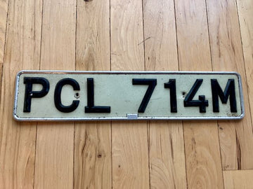 England License Plate