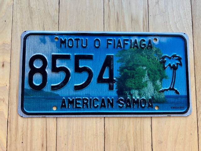 American Samoa License Plate