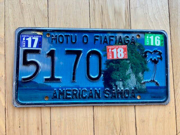 American Samoa License Plate