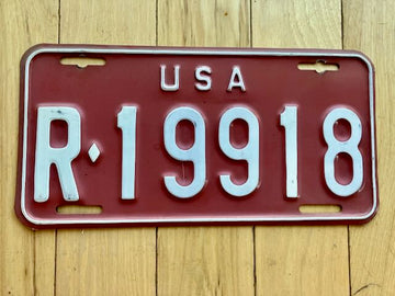 1962-1965 US Forces in Germany License Plate