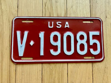 1962-1965 US Forces in Germany License Plate