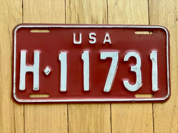 1962-1965 US Forces in Germany License Plate