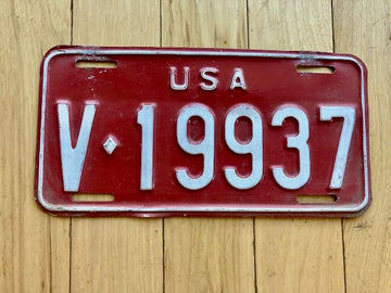 1962-1965 US Forces in Germany License Plate