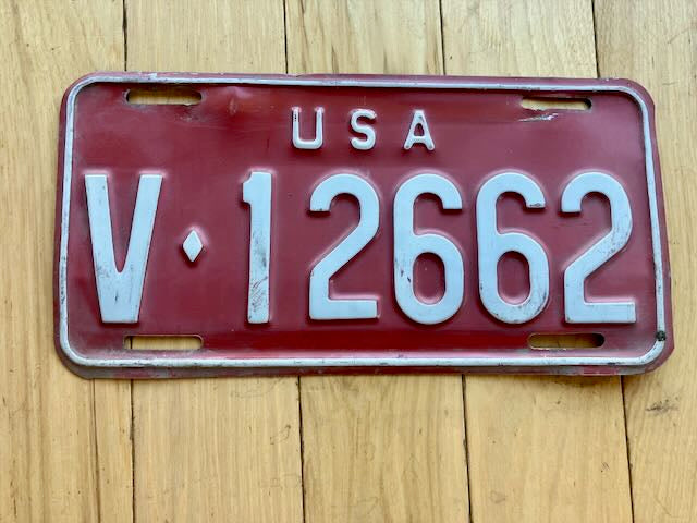 1962-1965 US Forces in Germany License Plate