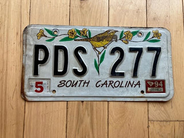 1994 South Carolina License Plate