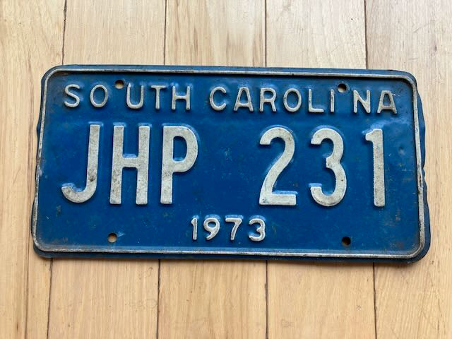 1973 South Carolina License Plate