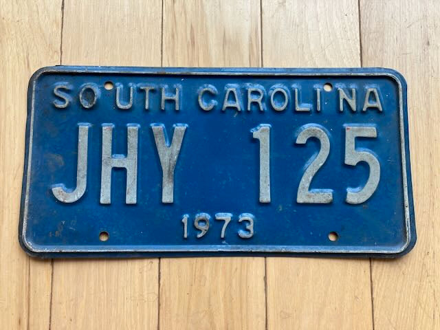 1973 South Carolina License Plate