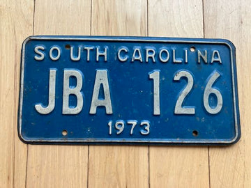 1973 South Carolina License Plate