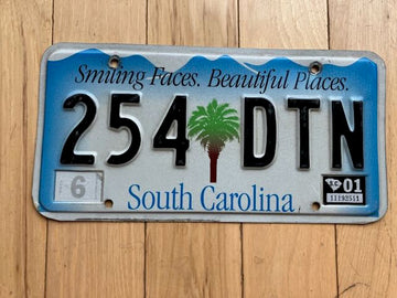 2001 South Carolina License Plate