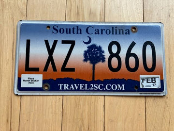 2017 South Carolina License Plate