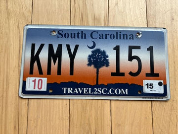 2015 South Carolina License Plate