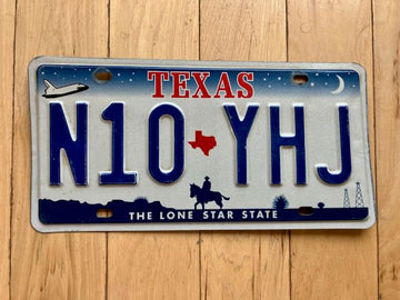 Texas Shuttle License Plate