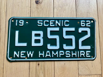 1962 New Hampshire License Plate