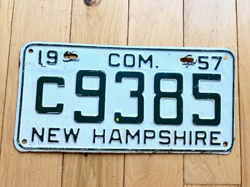 1957 New Hampshire Commercial License Plate