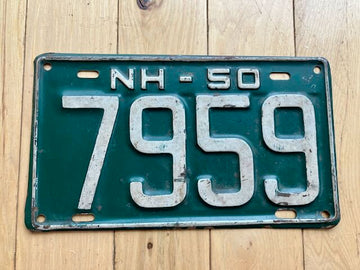 1950 New Hampshire License Plate