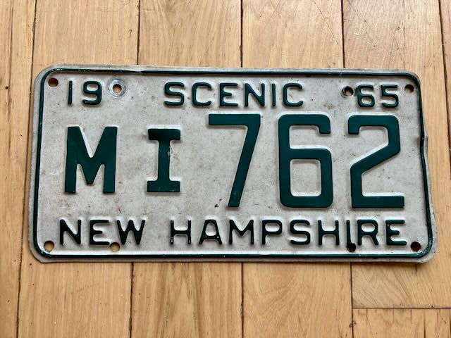 1965 New Hampshire License Plate