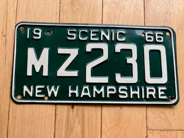 1966 New Hampshire License Plate