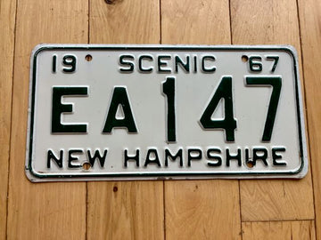 1967 New Hampshire License Plate