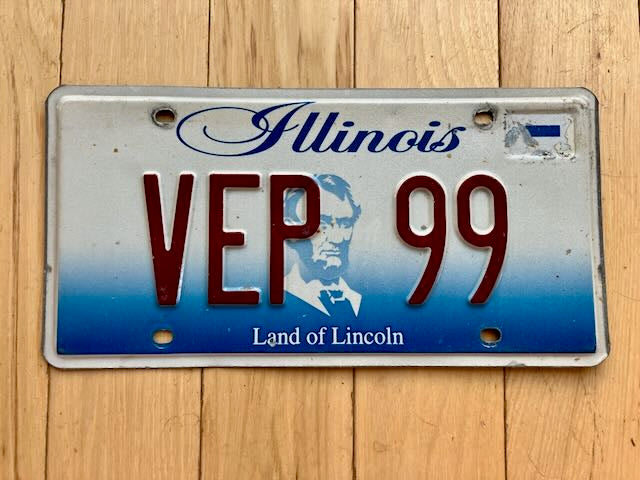 1990's Illinois Vanity License Plate