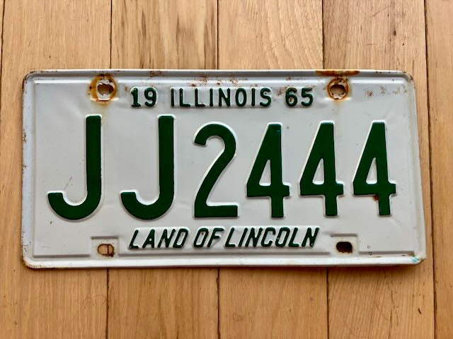 1965 Illinois License Plate