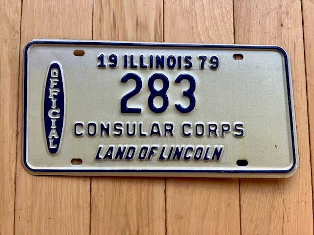 1979 Illinois Consular Corps License Plate